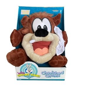 Vtg. 1999 Warner Bros Baby Looney Tunes Cherished Chums Taz Plush Stuffed Animal